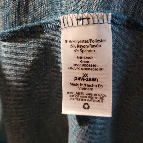 Terra & Sky • Womens long sleeve top • 3X - Picture 4 of 5